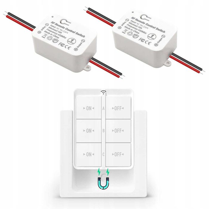 Radiowy przełącznik bezprzewodowy nadajnik 433MHz do 150 metrów