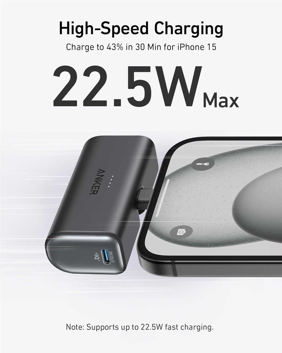 Anker Nano Power Bank USB C 22.5W 5000 mAh В НАЯНОСТІ Білий