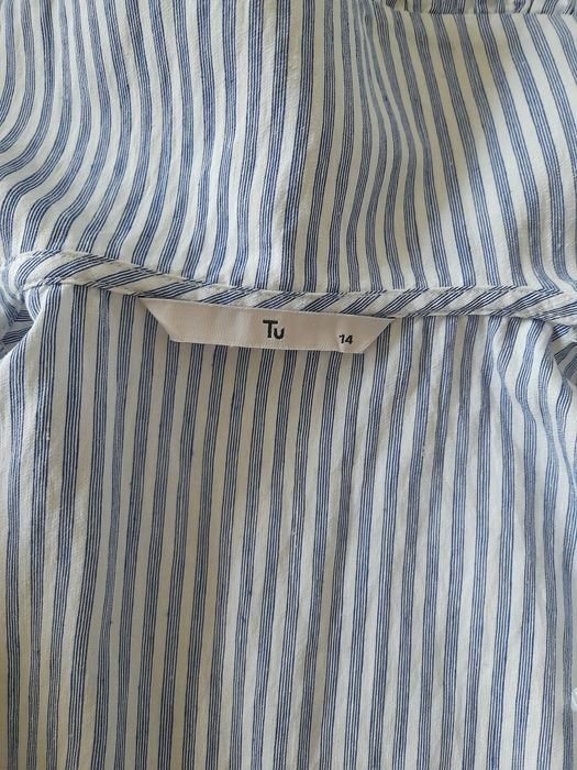 Сорочка, блузка у біло- синю смужку від бренду TU