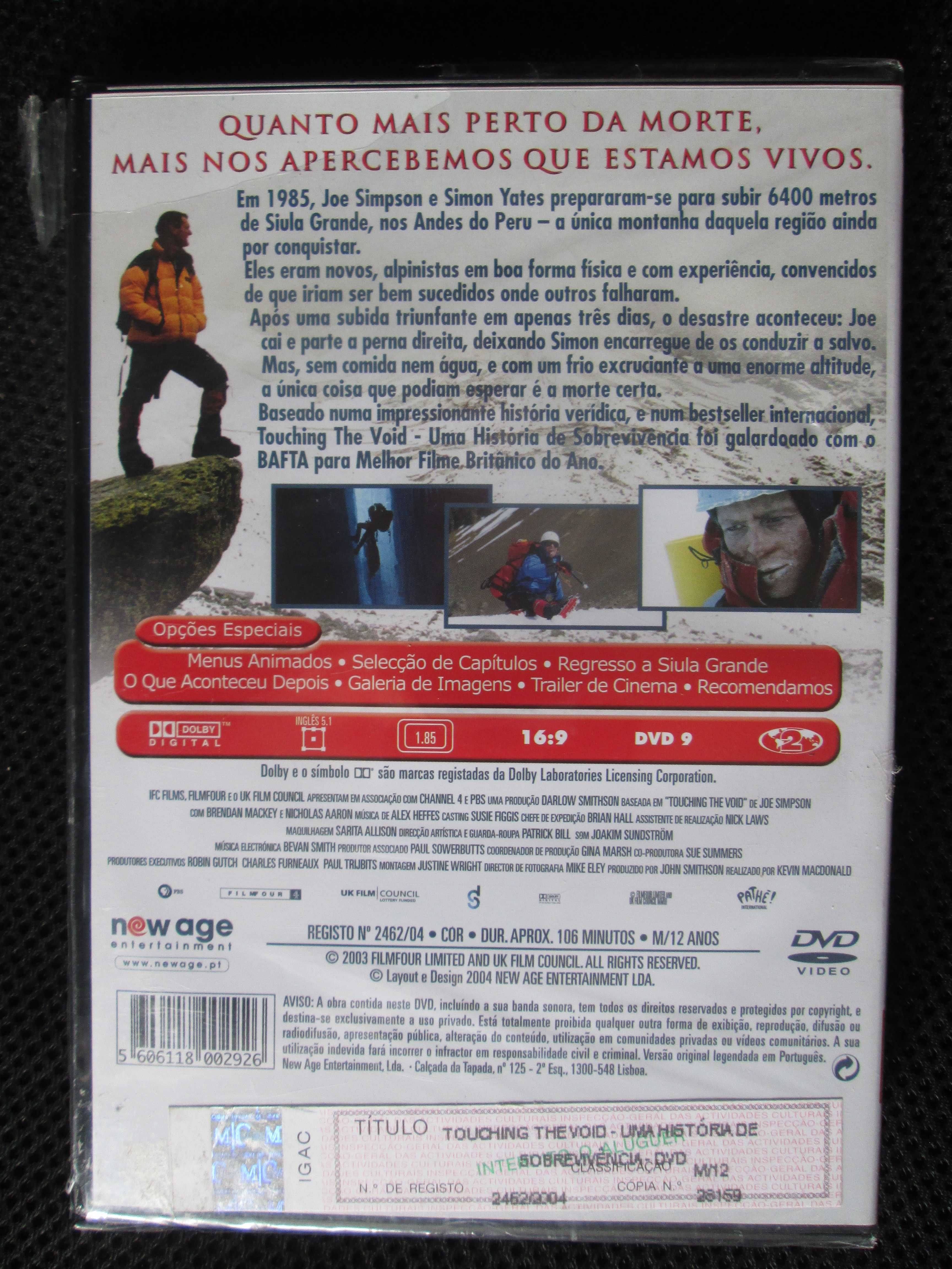 DVD Touching the Void, Brendan Mackey, Nicholas Aaron, Joe Simpson