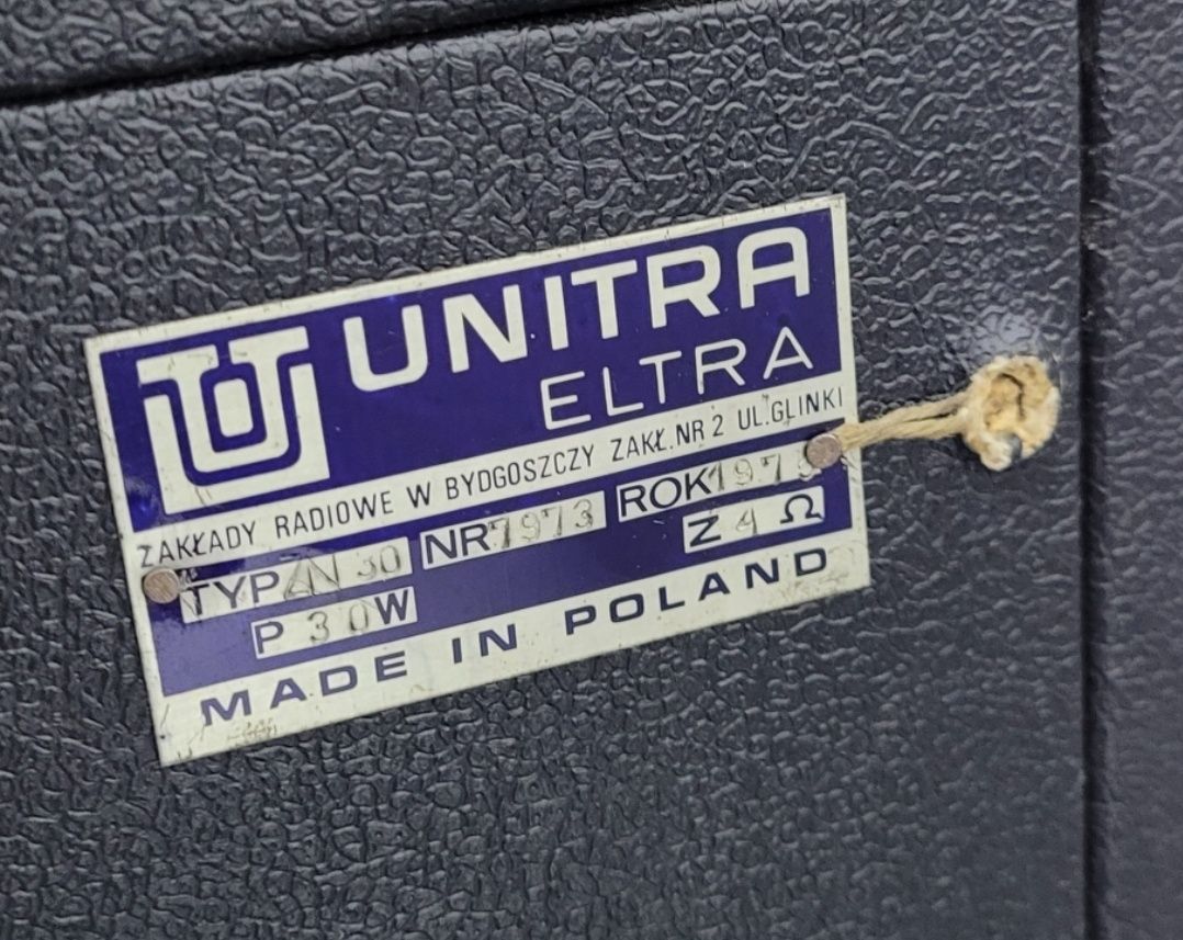 Wzmacniacz Gran Unitra dwa głośniki