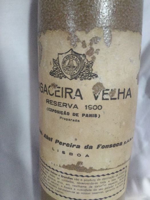 Garrafa metálica bagaceira velha - Abel P. Fonseca - Feira Paris 1900