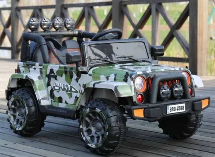 Auto samochód na akumulator JEEP FULLTIME 4x4 buggy terenowy na pilota