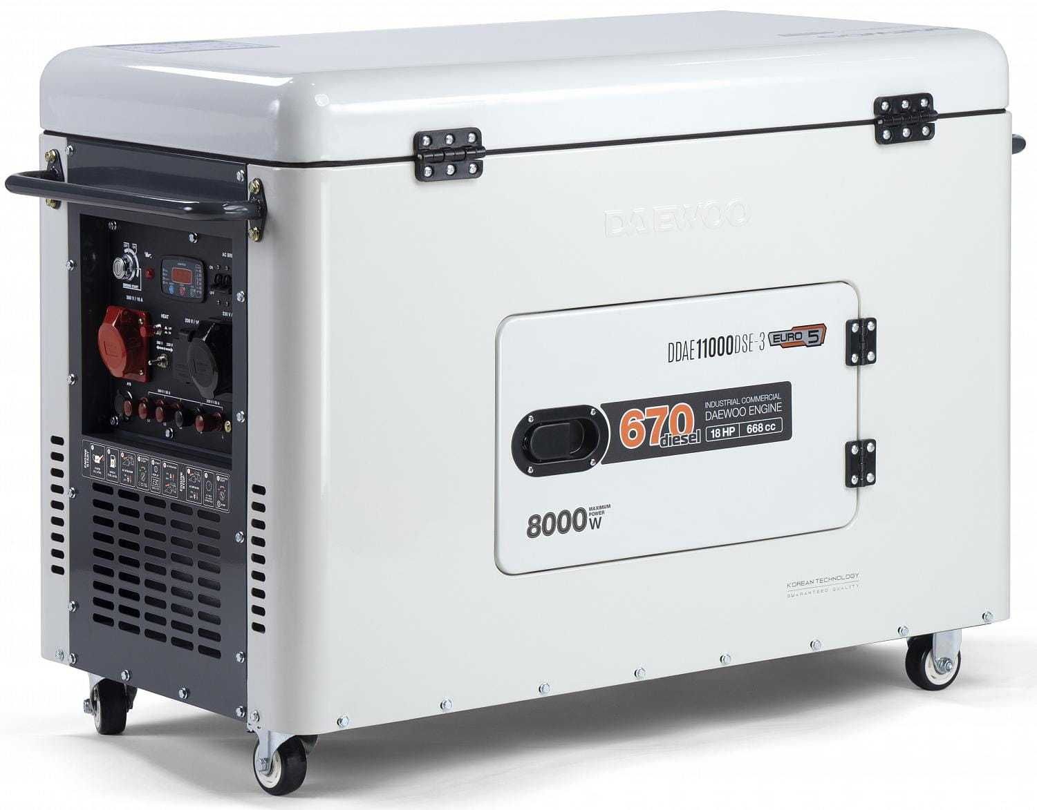 Agregat Generator Prądotwórczy 8kW 3-faz z SZR Daewoo DDAE 11000DSE-3