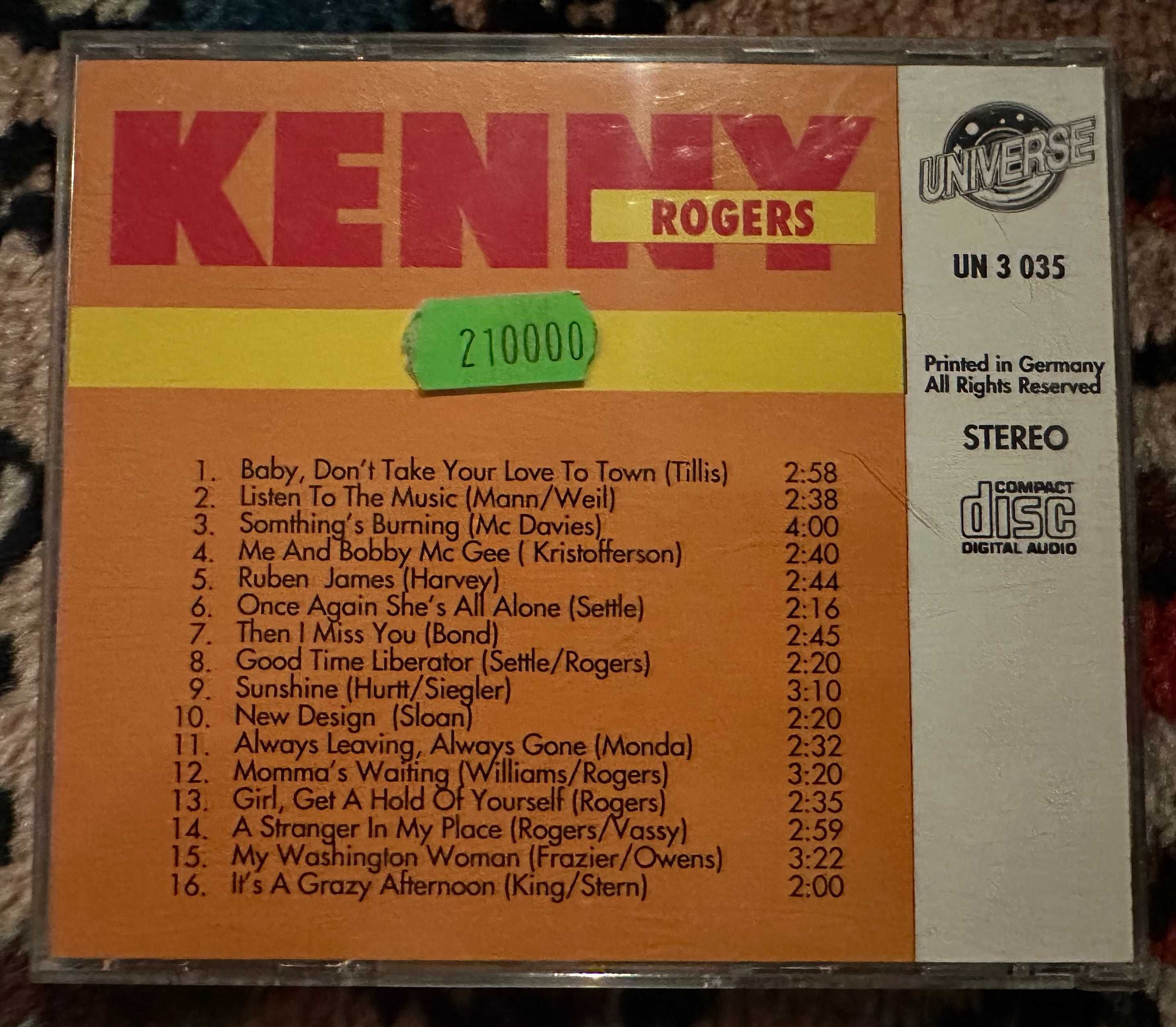 CD Kenny Rogers & The First Edition Greatest Hits