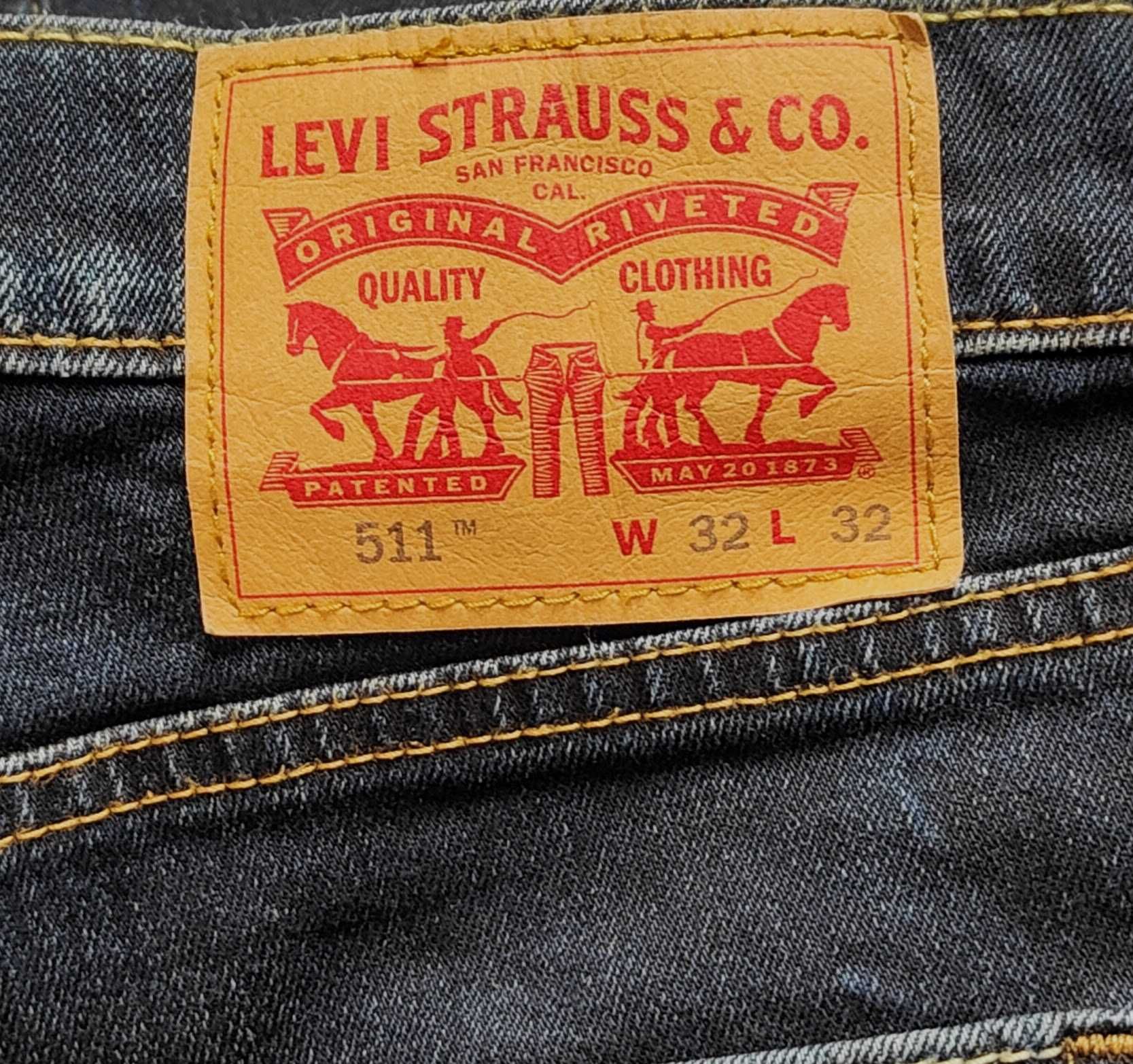 R) LEVI'S 511 oryginalne spodnie jeansowe Roz.32/32