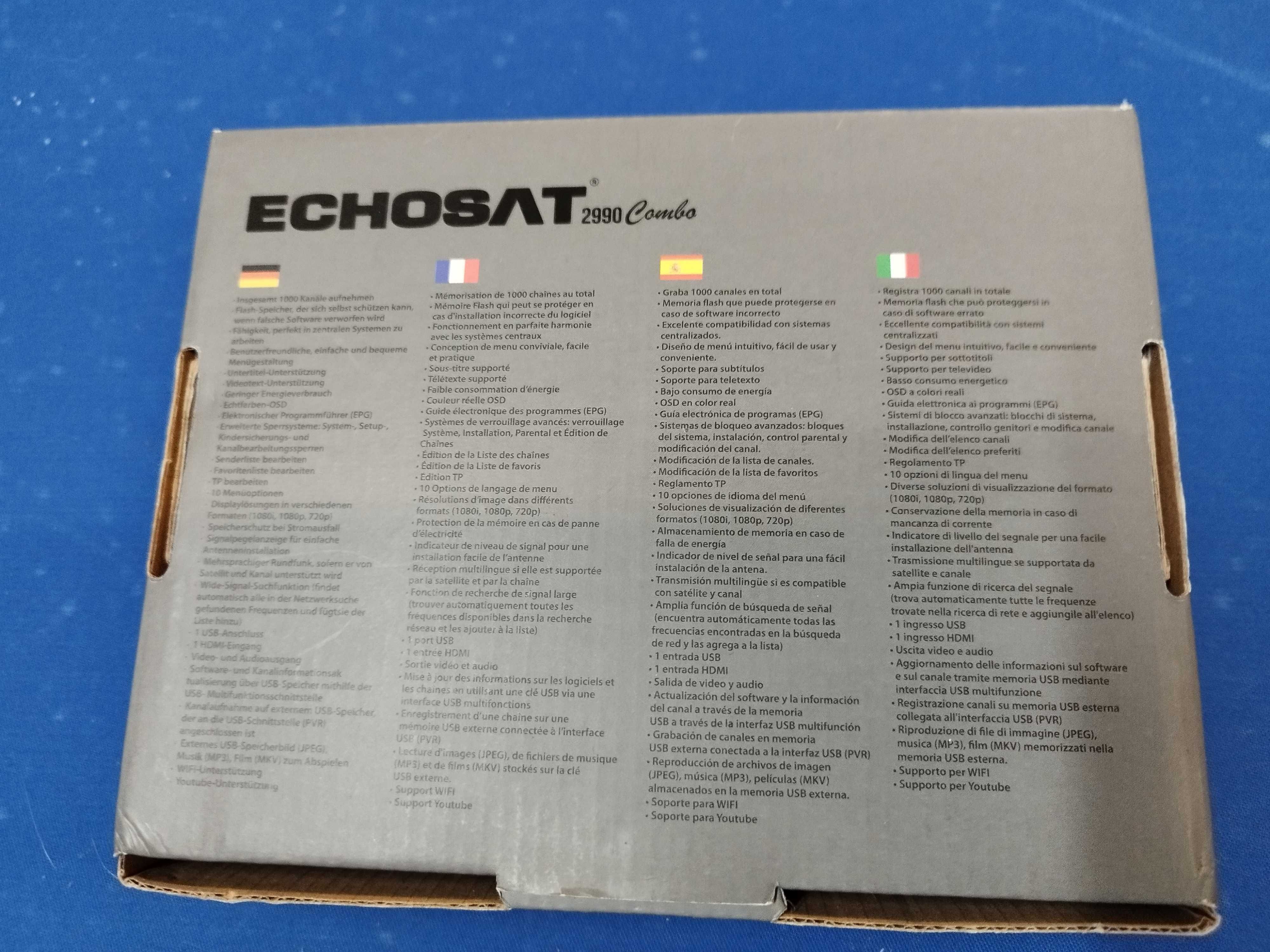 Recetor / Sintonizador DVB-C, ECHOSAT