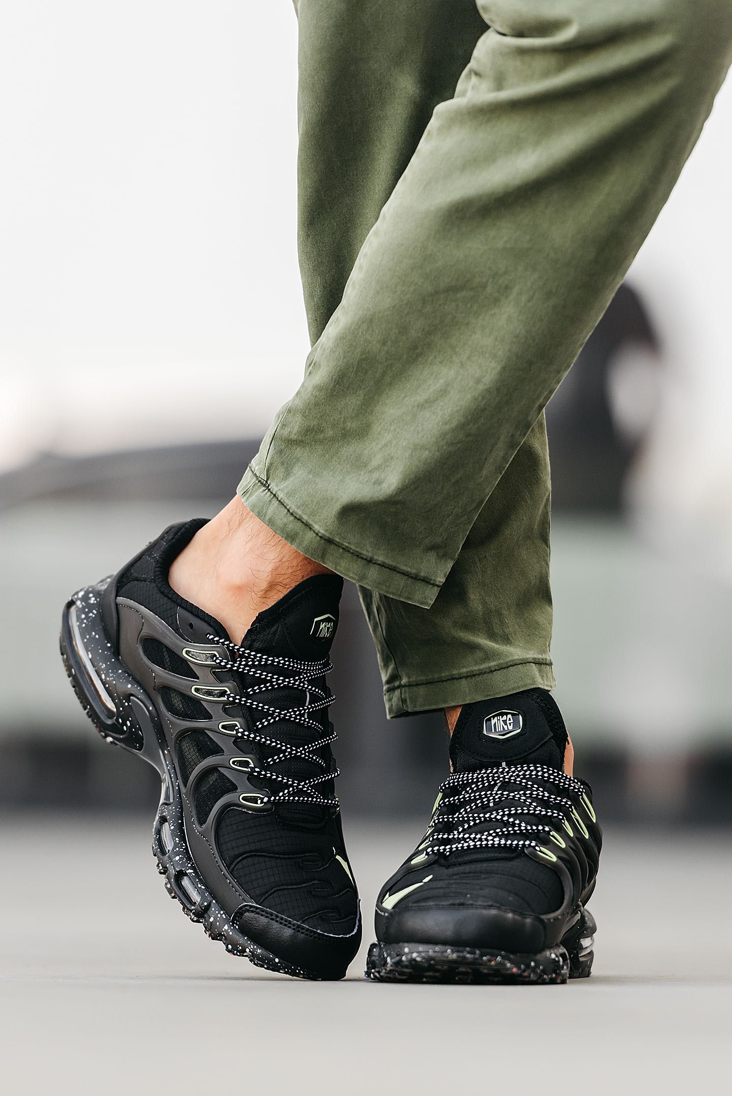 Мужские кроссовки Nike Air Max Terrascape black/green. Размеры 40-45