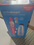 Soda stream butelka szklana plus nabój różowy