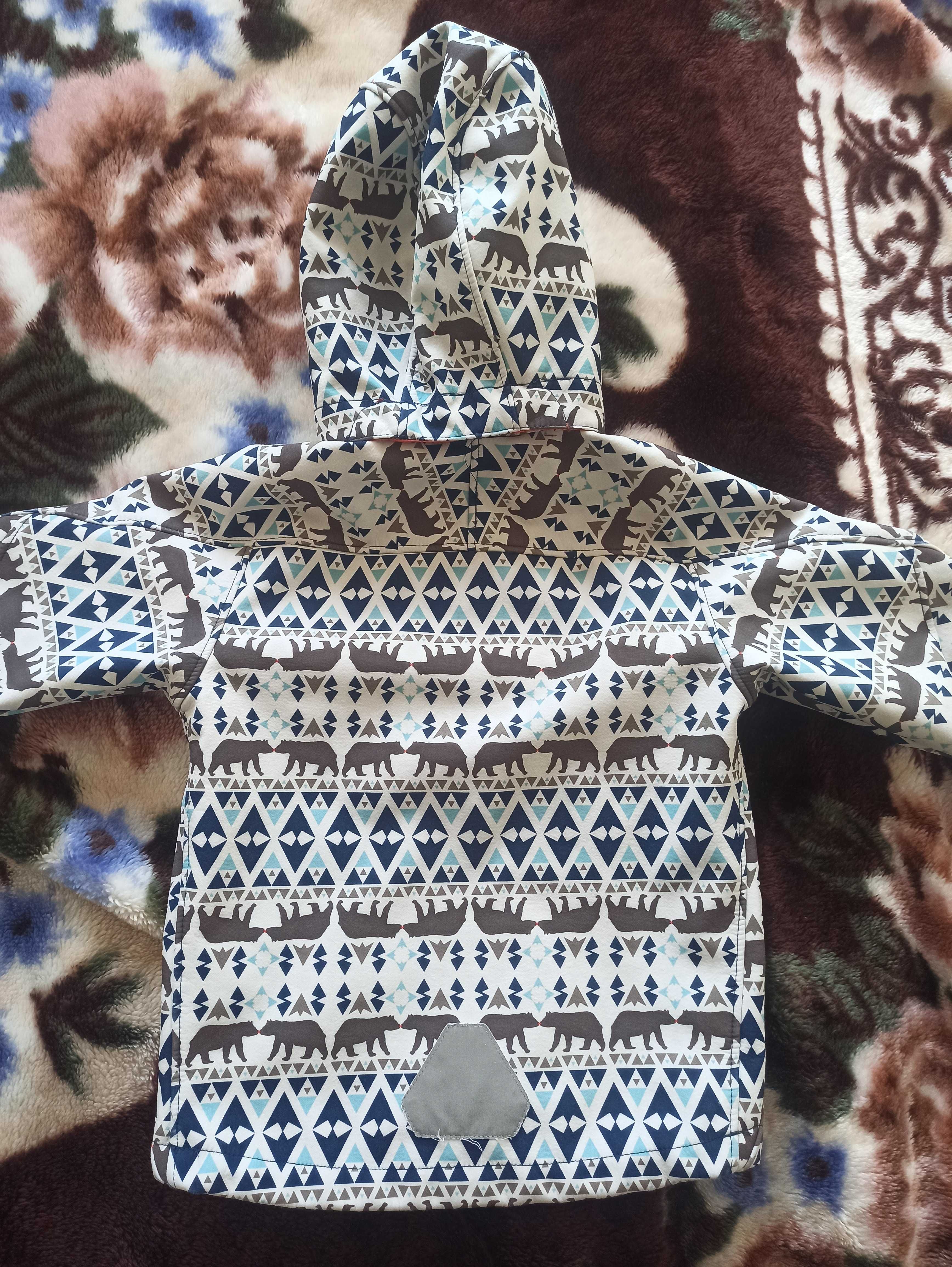 Softshell h&m 104 niedźwiedzie