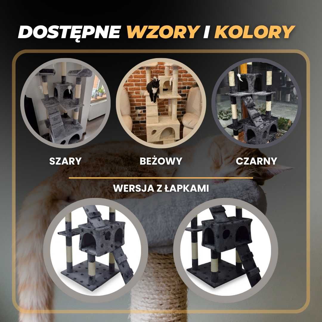 drapak dla kota drapak dla dużego kota do 10 kg duży drapak 170 cm
