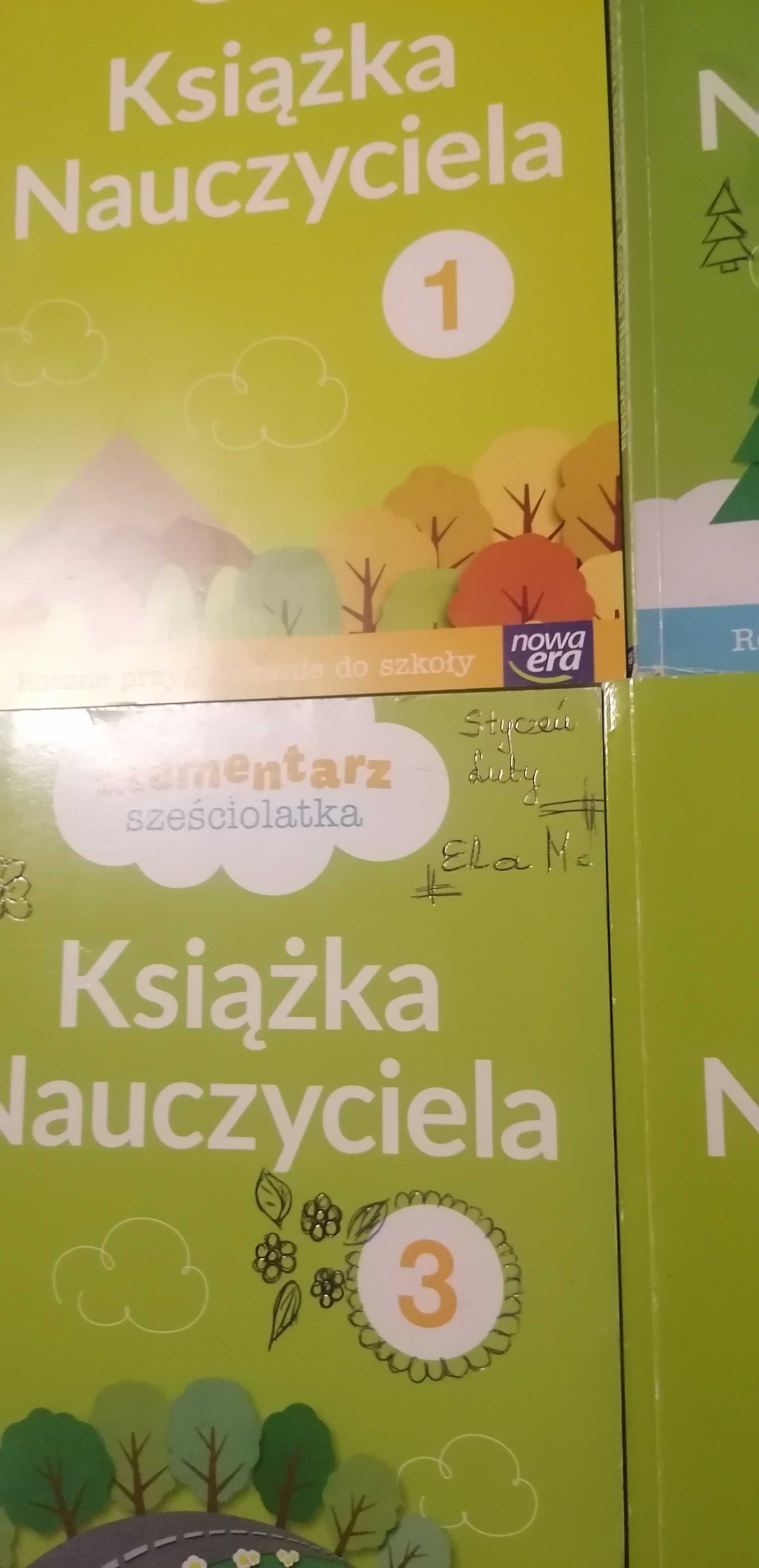 Elementarz sześciolatka książki nauczyciela cz. 1, 2, 3, 4. Nowa era
