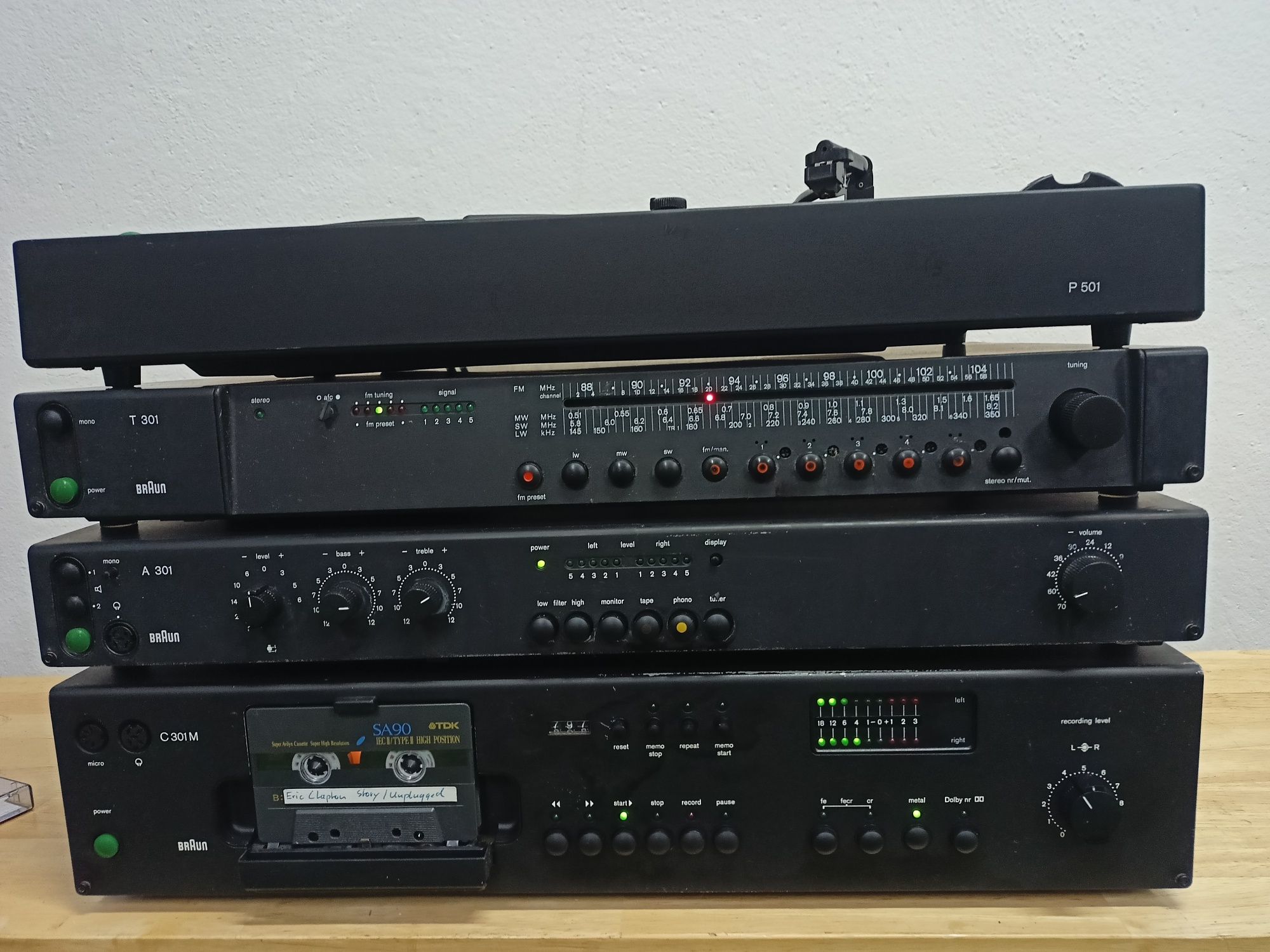 Braun wzmacniacz,deck, radio, gramofon