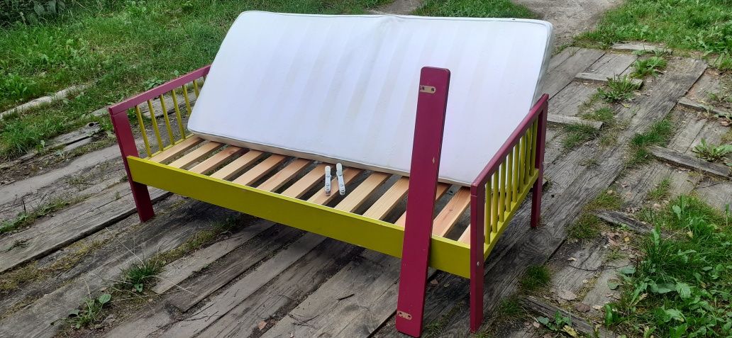 Łóżeczko dziecięce 160x70 IKEA z materacem lateksowym