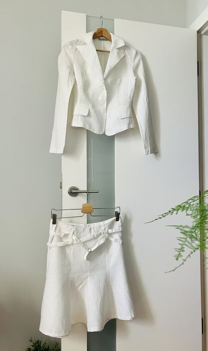 Lniany komplet Blu Sand