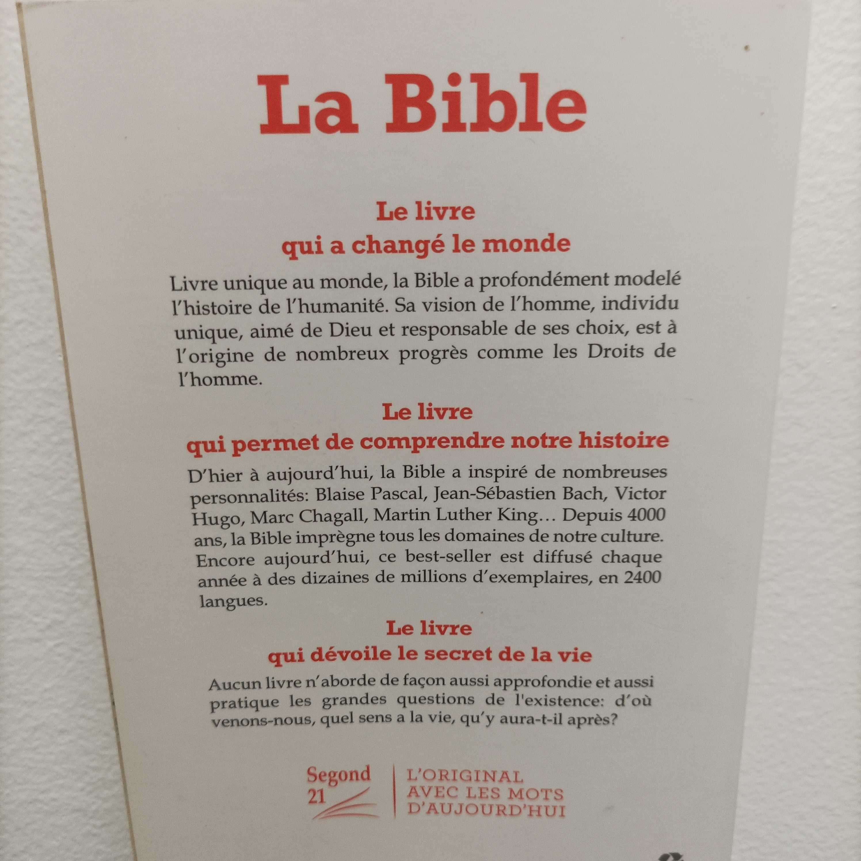 La bible - A bíblia (versão francesa)