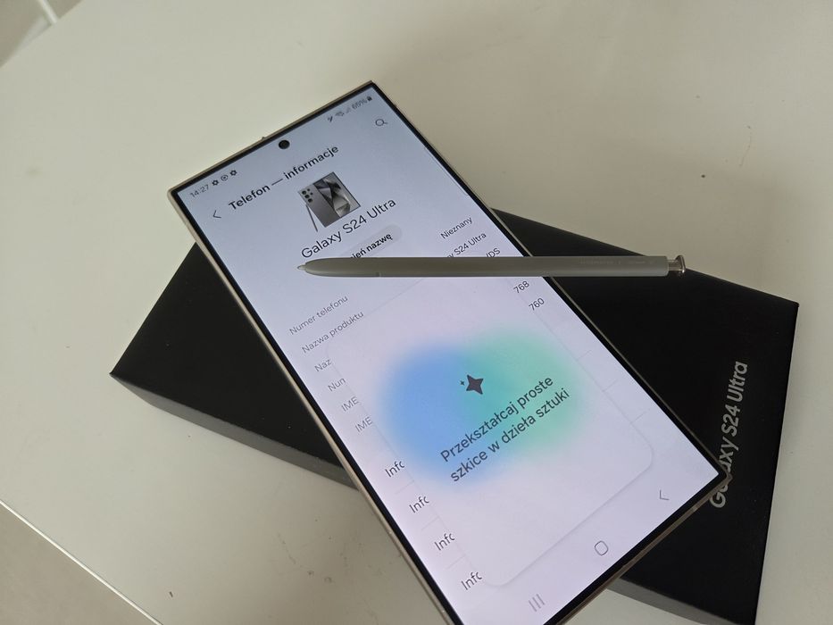 Samsung Galaxy S24 ULTRA Titanium Gray ZŁOTY 12GB 256GB