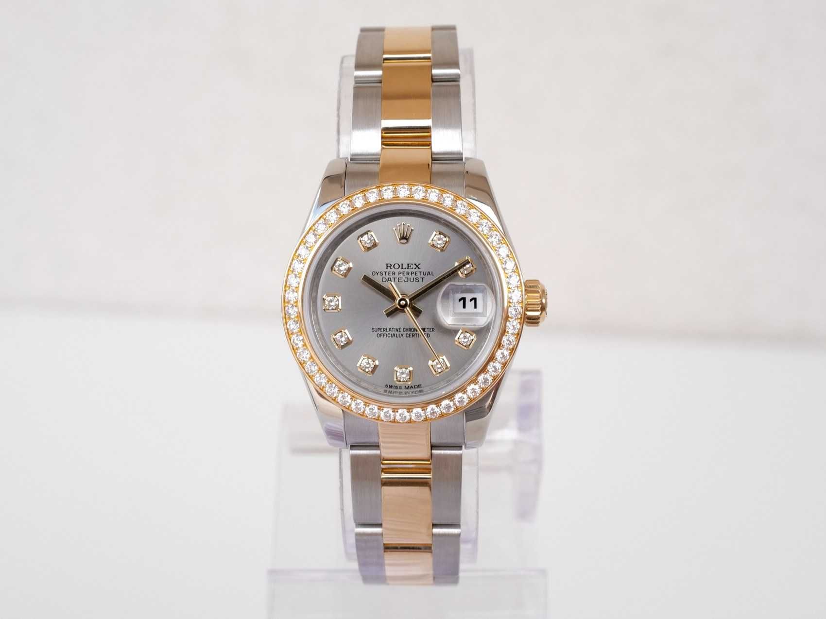 Rolex Datejust 26mm Oyster Steel and Yellow Gold Factory Diamond