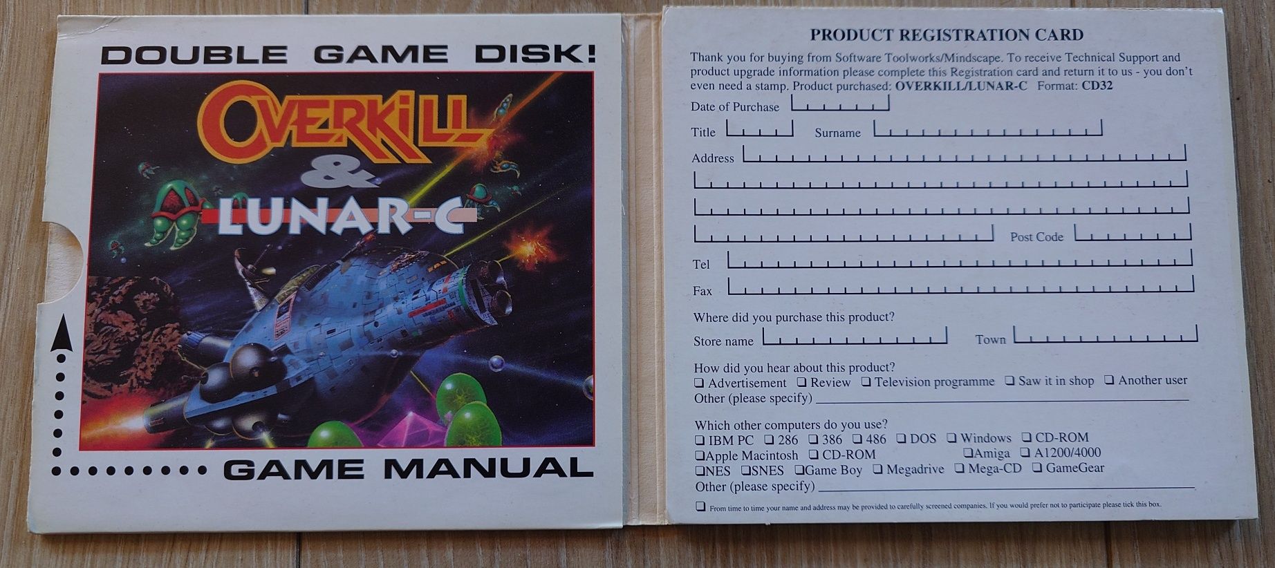 Overkill & Lunar C - Amiga CD32