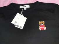Bluza Moshino damska nowa rozm. M/L, czarna, klasyka !