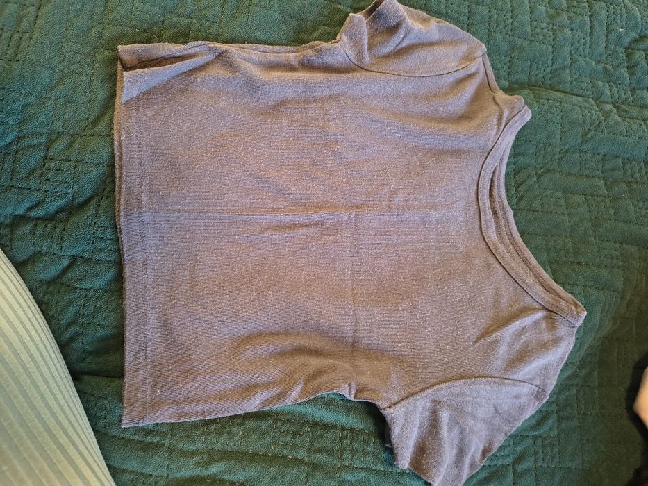 Tshirt krótki granatowy dosyć ciepły