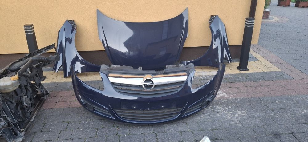 Kompletny przód zderzak lampy opel corsa D Z20Z