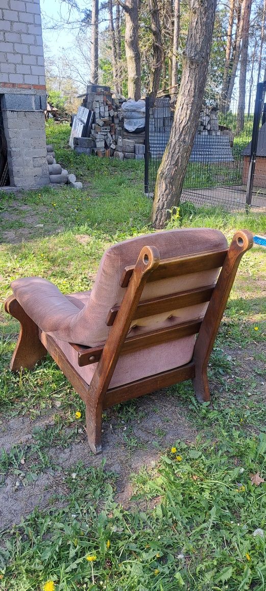 Fotel dębowy używany