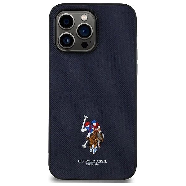 Etui US Polo Embroidered DH Color na iPhone 15 Pro Max 6,7" - granatow