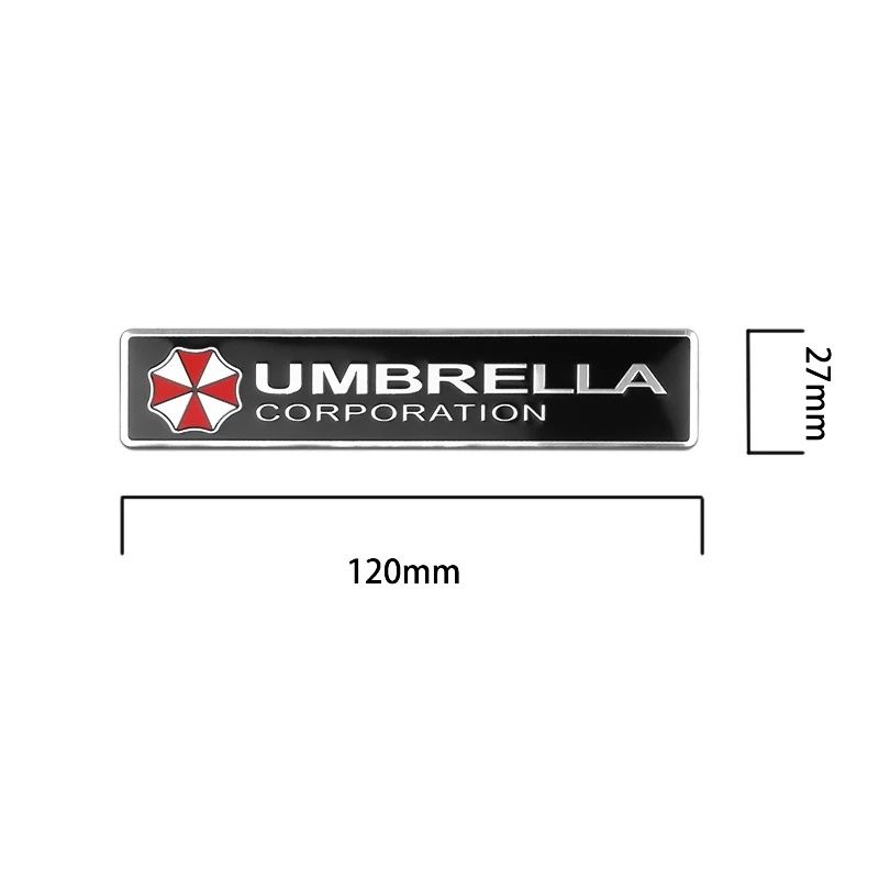 украшение автомобиля 3D алюминиевый зонтик корпорация эмблема наклейка