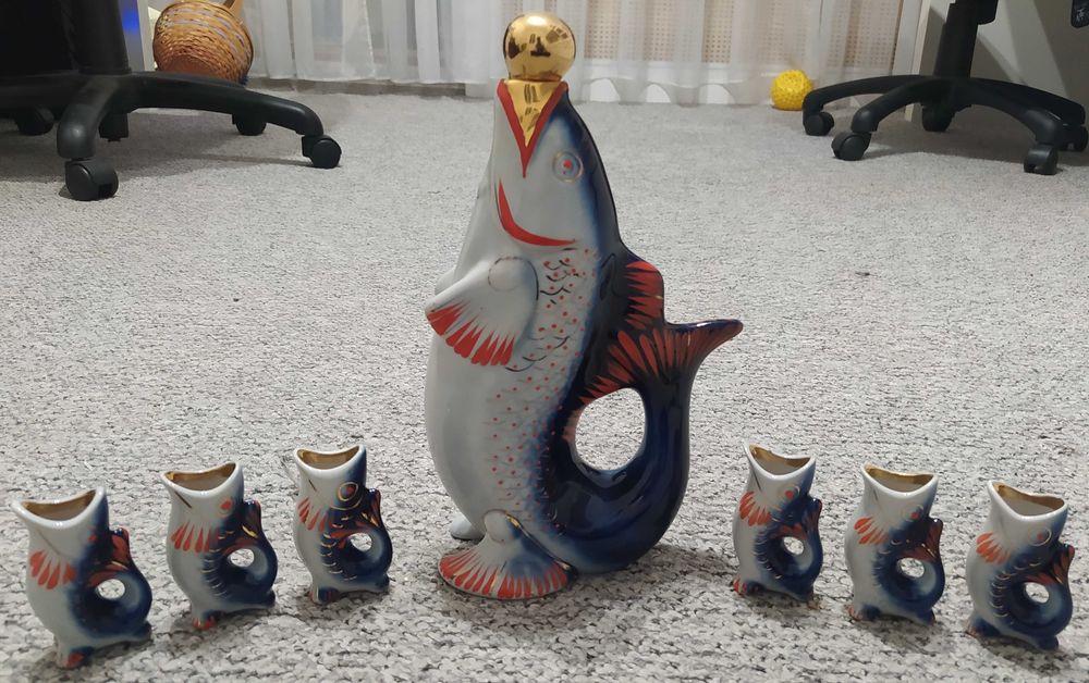 Набор из графина и рюмок "Керамика Полонский" на 6 человек