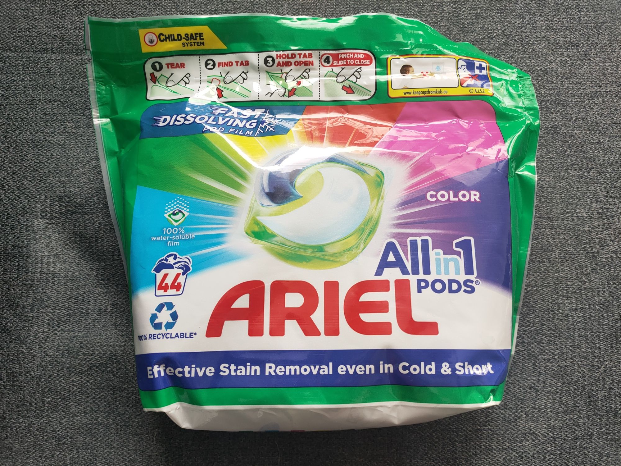 Kapsułki do prania Ariel allin1 pods color 44 sztuki