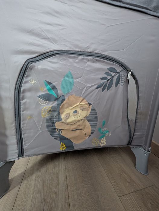 Łóżeczko turystyczne baby design espiro szare