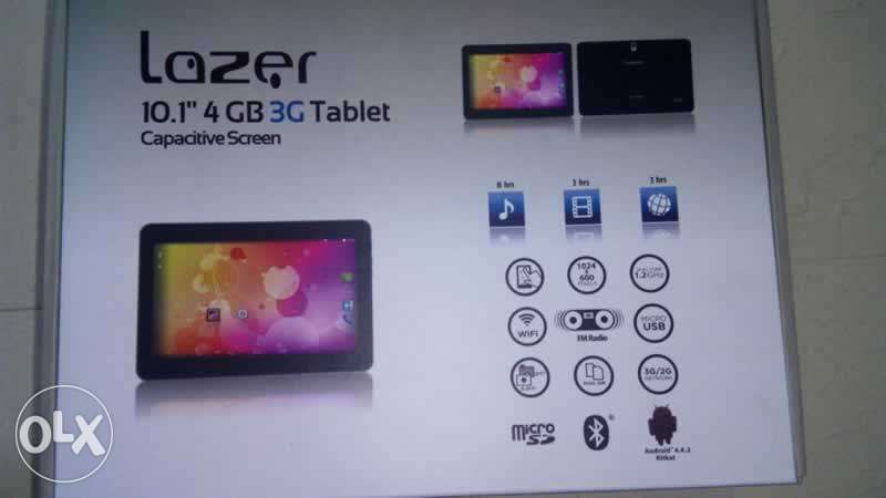 Tablet de 10.1 pulgadas LAZER com 3G + GPS + Dual SIM