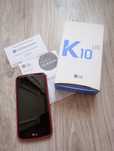 Smartfon LG K10 czerwone etui