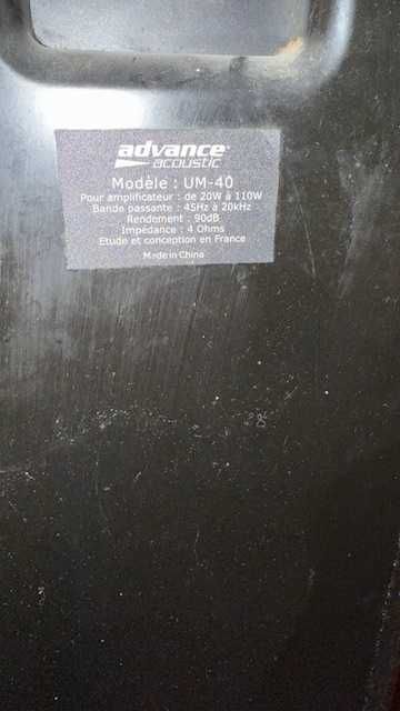 Kolumny Advance Acoustic UM-40 4ohm