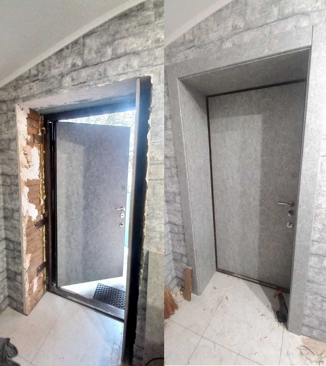 Реставрация ремонт металлических дверей врезка установка замков