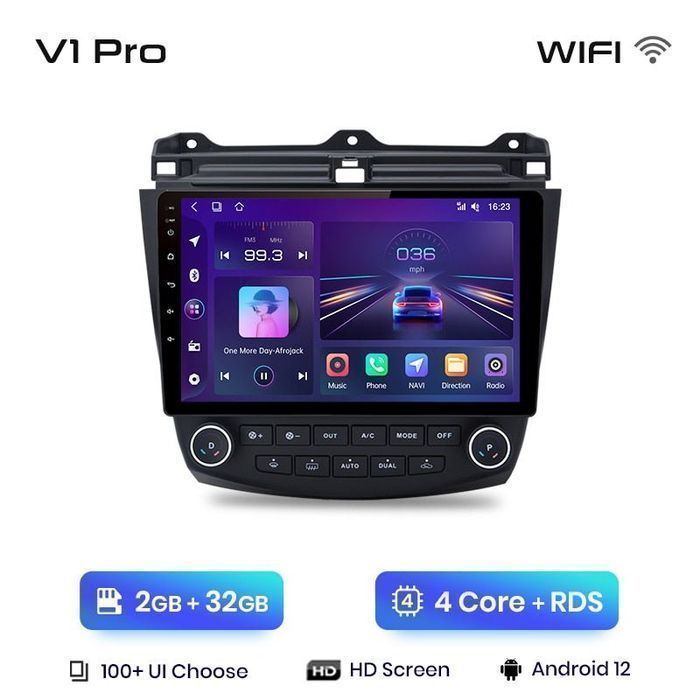 Nowoczesne radio nawigacja Honda Accord 7 Carplay Android 2GB 32GB