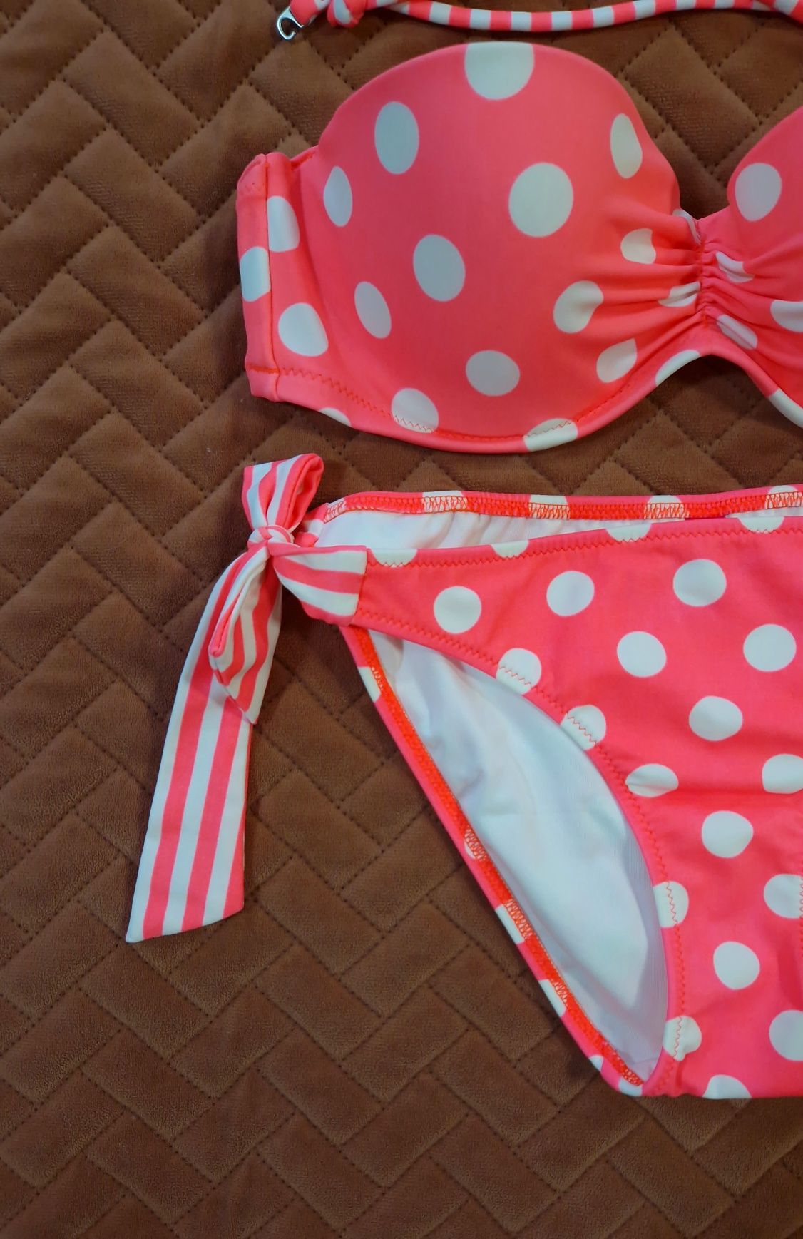 Купальник бандо Victoria's secret (бюст 32B, плавки XS)