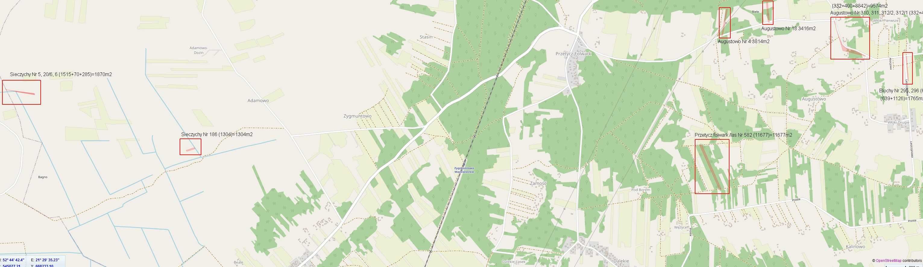 Działka rekreacyjna Augustowo k. Wyszkowa