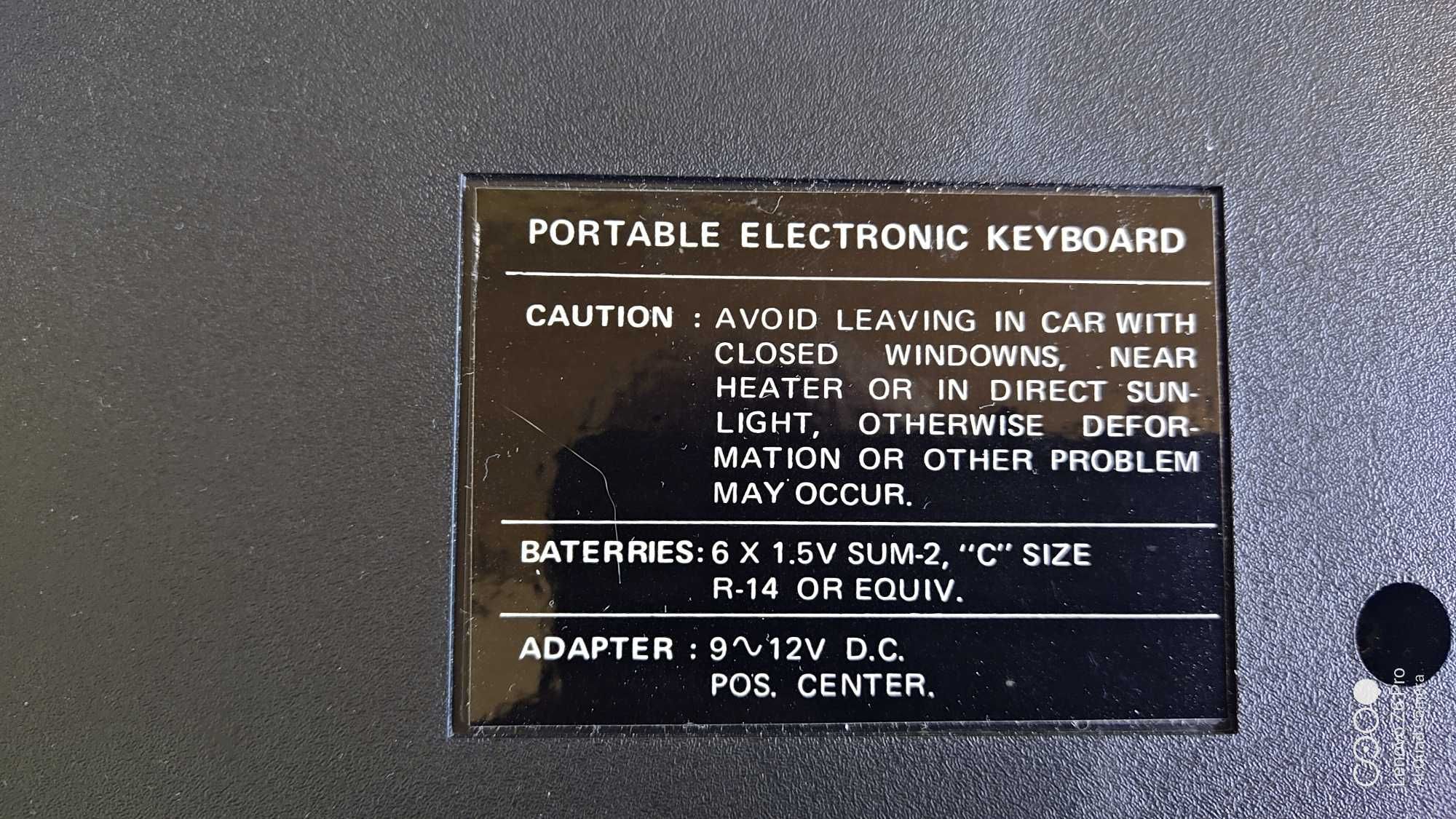 Keyboard do nauki grania dla dziecka. Typ Fujiyama