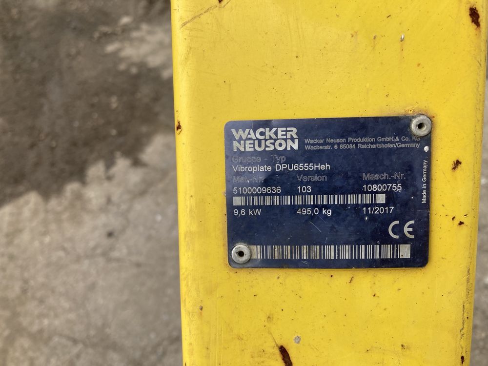 Zageszczarka gruntu Wacker Neuson DPU 6555  Heh