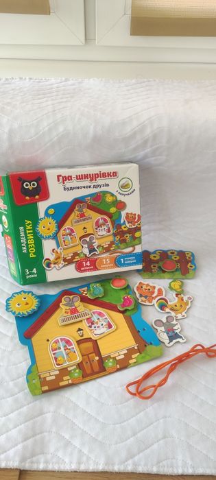 Гра-шнурівка Vladi toys, з липучкамм