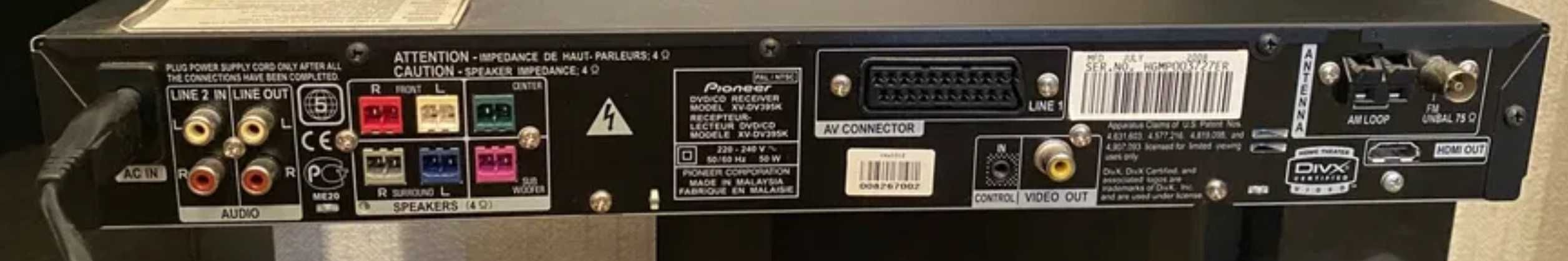 Продам комплект акустичних систем 5.1 Pioneer XV-DV395K