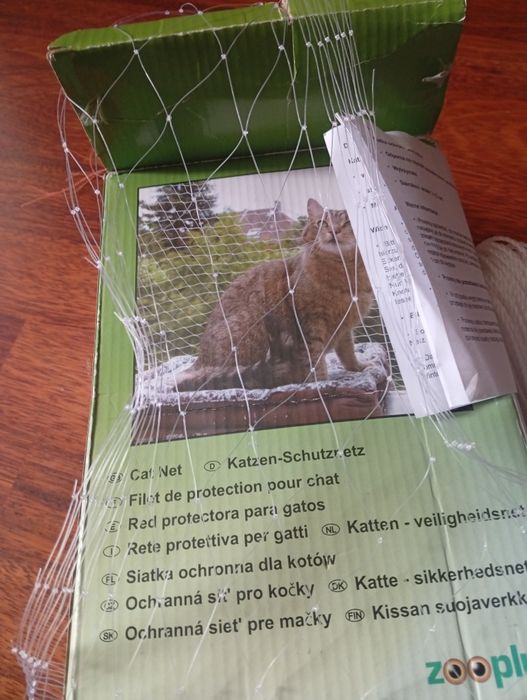 Siatka ochronna dla kota balkon 8x3m