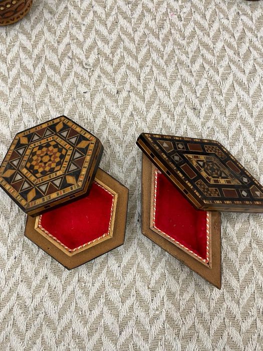 Conjunto de 2 caixas madeira