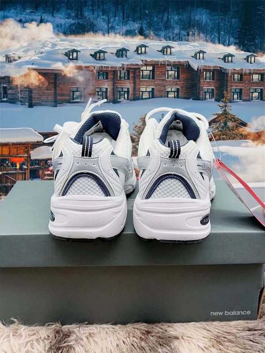 "Buty Trampki" New_Balance_530_White_Silver_Navy R.37