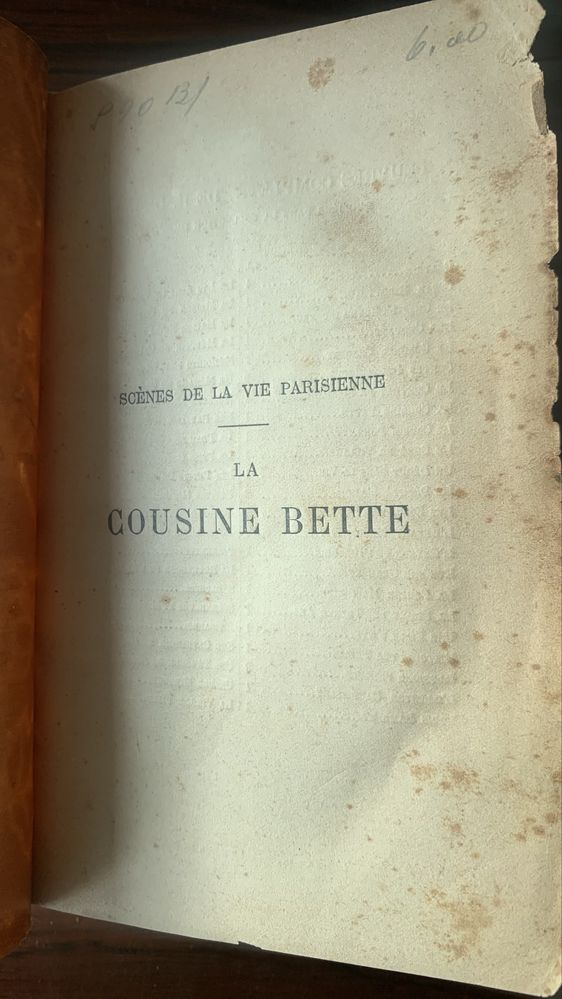 La Cousine Bette. Les Parents I Pauvres.