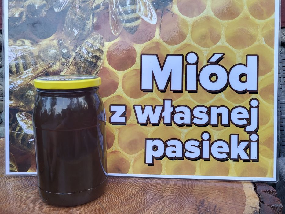 Miód spadziowy 2 słoiki.