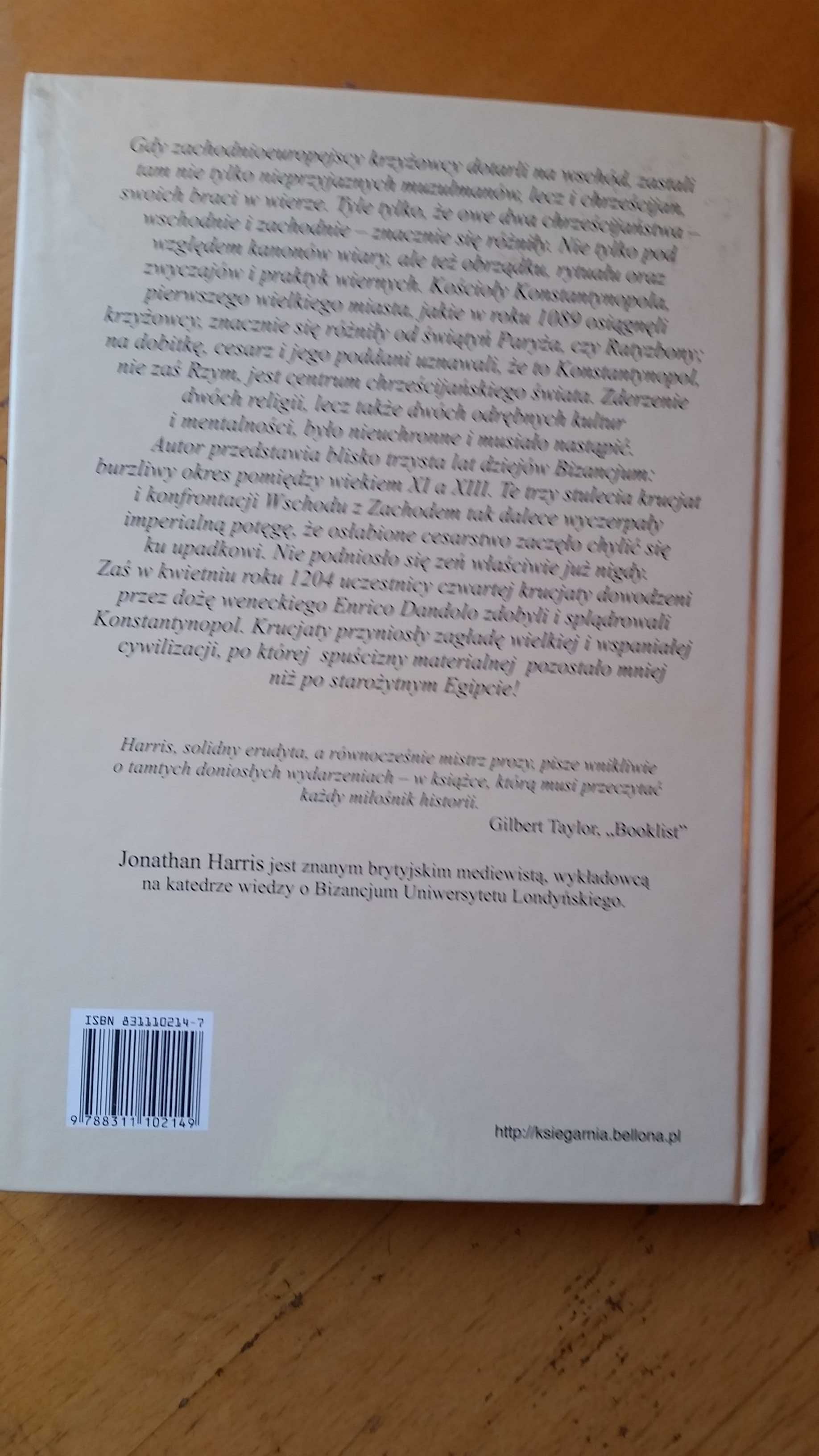 Bizancjum i wyprawy krzyżowe Jonathan Harris