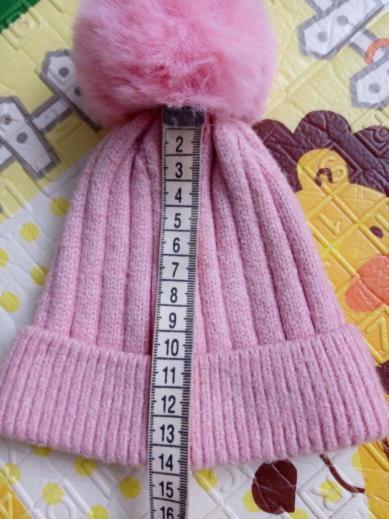 Шапочка шапка на дівчинку демісезонна для новонароджених
